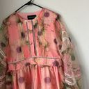 Cynthia Rowley  Pink Poppy Organza Floral Dress Photo 3