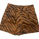 White House | Black Market  | 5 Inch Satin Tiger Print Shorts No Belt Size 8 Photo 0