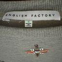 English Factory  long sleeve crew neck sweatshirt w jewel embellishments S NWOT Photo 2