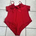 Torrid NWT ‎ Big Bow Satin Bodysuit Red Lingerie Size 6X Photo 2