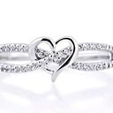 infinity  Heart Ring. Size 7 Photo 5