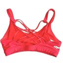 Marika tek Women's  Neon Coral Strappy Back Sports Bra Photo 1