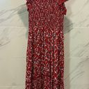 Lost + Wander  Pick Me floral red Midi Dress Photo 6