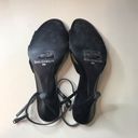 Enzo Angiolini  Black And Silver Heels Size 9.5 Photo 3