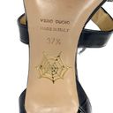 Charlotte Olympia  Allure Black Patent Leather Gold Studded Sandal size 37.5 Photo 11