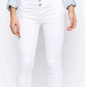 New Look  High Waist Super Skinny Jeans in White, Size UK18 / US14 Photo 0