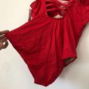 La Blanca NEW NWT  Plus Size Splash One Piece Swimsuit Red Plunge Swimwear 16W Photo 10