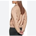 Levi's NWT  Women's Faux Leather Bomber with Laydown Collar In Color: Biscuit Photo 1