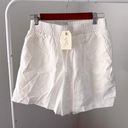 Aurelle Swim NWT  White Linen Beach Shorts Photo 0