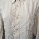 Tommy Bahama  Beige Tan Silk Button Down Blouse Sz Large Photo 4