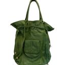 Isaac Mizrahi  Women's Large Green Leather Hobo‎ Crossbody Bag Photo 13