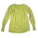 Lilla P Cashmere V-Neck Sweater Puff Sleeve Rosemary Sage Green XS Photo 1