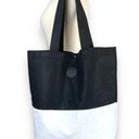 Lululemon Rare XL  On the Move Black and White Felt Tote Shopper Beach Travel Bag Photo 0