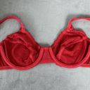 Vassarette Vintage  Bra Size 34C Second Skin Satin Red Lace Underwire 75-014 Photo 6