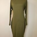 Naked Wardrobe  Green Bodycon Midi Dress Sz 2x Photo 2