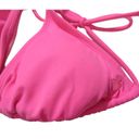 OP  Halter Hot Pink Triangle Bikini Bathing Suit Top Size S-M Photo 5