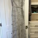 Marchesa Notte Marchesa Norte Bridesmaid Grey Maxi Gown Size 4 Photo 0