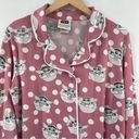 Star Wars  Baby Yoda SZ Large Slumber Pajama Top Comfy Cozy Soft Pink Mandalorian Photo 5