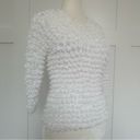 90s Vintage Y2k Bubble Popcorn White Long Sleeve Top Photo 1