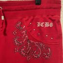 BCBGMAXAZRIA  Y2K Studded Low Rise Wide Leg Track Pants Red Size XL NWOT Photo 2