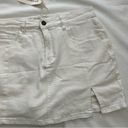 NWT White denim skort size large Photo 1