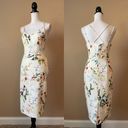 Oasis  | Cream Floral Midi Dress Sz 12 Photo 2