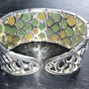 Monet  mermaid tail Silver Cuff Bracelet Photo 1