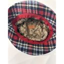 Coach  Vintage Y2K Plaid Red Black White Wool Bucket Hat M/L Photo 3