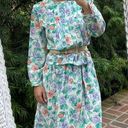 Free People Vintage 80s floral skirt and blouse set Photo 1