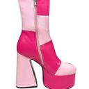 Dolls Kill Lamoda x  These Girls Pink Patchwork Platform Boots Photo 6