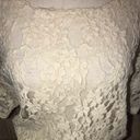 Kirra  CREAM LACE SHORT SLEEVED BLOUSE SMALL Photo 6