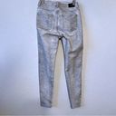 ZARA  Snakeskin Print High Rise Skinny Ankle Light Wash Jeans size 6 Photo 2