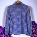 Kirkland Signature  long sleeve mock neck partial zip athletic top purple Small Photo 5