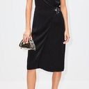 Givenchy  Wrap Over U Lock Closure Midi Dress in Black 38 4 New Womens Photo 0