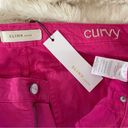 Bermuda Slink Jeans Pink Curvy Stretch Longer length  Shorts womens plus 22 new Photo 10