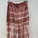 American Eagle  Tie Dye Relaxed Fit Jogger Pants Pink White Casual Womens XL Photo 1