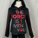 Star Wars  Black Hoodie Sweatshirt Disney Parks The Force is With You Sz Small Photo 0