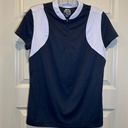 Slazenger  Navy Blue Stretch Short Sleeve Golf Top size M Photo 0