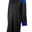 Ronni Nicole  Sweater Dress XL Stripes Royal Blue Black Gray New Photo 11