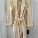 Lauren Ralph Lauren Cream Vanilla Luxury Embrodiered Crest Pocket NWT Robe Small Photo 0