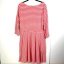 Old Navy  Coral Striped A-Line Dress Photo 4