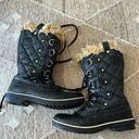 Sorel  Tofino II Cate Snow Winter Boots Black Leather Sz 8 Photo 0