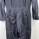 Good American Black Long Sleeve Zip Front Patch Pocket Jumpsuit Size 2/Medium Photo 13