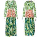 Rococo  Sand Romantic Floral Maxi Dress Green Photo 2