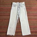 7 For All Mankind SEVEN FOR ALL MANKIND LIGHT WASH PAPER BAG WAIST JEANS W MATCHING BELT Photo 0