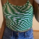 Rue 21 Green And White Patterned Shirt Photo 0