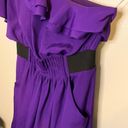 Sugar Lips  Purple One Shoulder Ruffle Cocktail Dress Size Small Photo 3