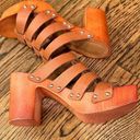 Madden Girl  G-Crosby Tan  Cognac Strappy Block Heel Sandal Photo 3