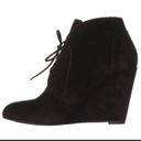 via spiga black suede wedge booties. Never worn Photo 2