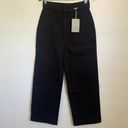 Everlane NWT  The Wide Leg Crop Pant in Black Photo 2